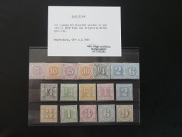 Thurn Und Taxis Freimarke 1859-1867 Certificate Zentralarchiv - Mint