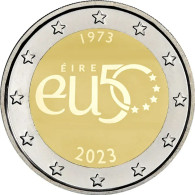 IRLANDA 2€ 2.023 2023 Bimetálica SC/UNC "50 Aniversario De La Adhesión De Irlanda A La Unión Europea"  T-DL-13.565 - Ierland