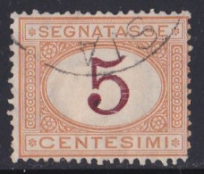 Italie - 1861 - 1878  Victor Emmanuel II  -  Segnatasse  5  Centesimi  Oblitéré - Impuestos