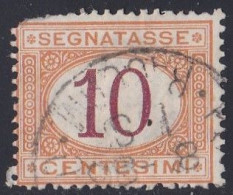 Italie - 1861 - 1878  Victor Emmanuel II  -  Segnatasse  10  Centesimi  Oblitéré - Portomarken