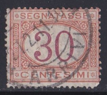 Italie - 1861 - 1878  Victor Emmanuel II  -  Segnatasse  30  Centesimi  Oblitéré - Strafport