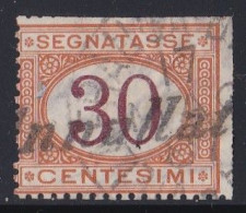 Italie - 1861 - 1878  Victor Emmanuel II  -  Segnatasse  30  Centesimi  Oblitéré - Taxe