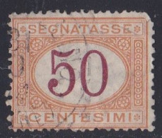 Italie - 1861 - 1878  Victor Emmanuel II  -  Segnatasse   50  Centesimi  Oblitéré - Postage Due