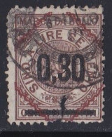 Italie - 1861 - 1878  Victor Emmanuel II  -  Timbre Fiscal  Surchargé  0.30   Oblitéré - Fiscali