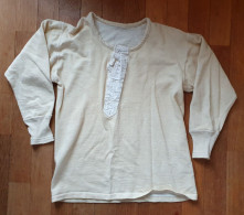 RARE TRICOT DE CORPS CHEMISE ANNEES 20 EN COTON ECRU (2) - 1900-1940