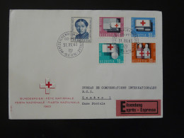 Série Pro Patria Sur Lettre Oblit. Verkaufstelle Bern Suisse 1963 - Cartas & Documentos