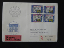 FDC Recommandée Registered Conference Postale Internationale Suisse 1963 - Postkoetsen