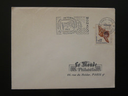 Flamme Sur Lettre Postmark On Cover Festival De Television Monaco 1965 - Poststempel