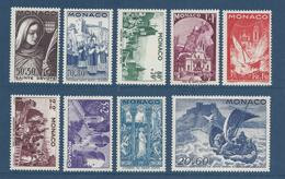 Monaco - YT N° 265 à 273 * - Neuf Avec Charnière - 1944 - Unused Stamps
