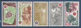 Monaco - YT N° 822 à 826 ** - Neuf Sans Charnière - 1970 - Nuevos