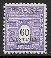 Yvert 705 60 C Violet - ** - 1944-45 Arco Di Trionfo