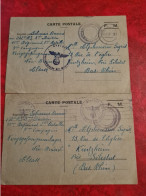 CARTES 1940 FM KRIEGSGEFANGENENLAGER NEU BREISACH NEUF BRISACH POUR KINTZHEIM 67 CENSURE - Other & Unclassified