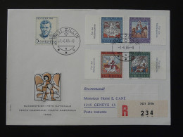 FDC Recommandée Registered Pro Patria Fur Die Mutterspende Zillis Suisse 1966 - Cartas & Documentos