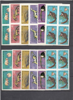 Vietnam Nord 1965 - Animals, Mi-Nr. 369/74, Perf.+imperf.,bloc Of 4, MNH** - Viêt-Nam