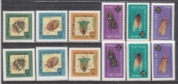 Vietnam Nord 1965 - Defiant Insects, Mi-Nr. 379/84, Perf.+imperf., MNH** - Viêt-Nam