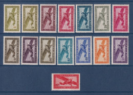 Indochine - YT PA N° 24 à 38 * - Neuf Avec Charnière - Manque 35 - Poste Aérienne - 1942 à 1944 - Airmail