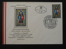 FDC Vitrail Medieval Stained Glass Windows Autriche Austria 1967 - Glasses & Stained-Glasses