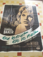 AU BOUT DE LA NUIT CAROL BAKER  AFFICHE  DE CINEMA - Affiches & Posters