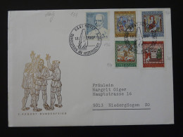 Série Pro Patria Sur Lettre Medieval History Rutli Suisse 1967 - Storia Postale