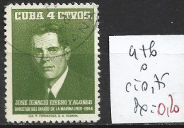 CUBA 476 Oblitéré Côte 0.75 € - Used Stamps