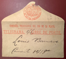 Argentina 1880th: RARE „COMPAÑIA TELEGRAFICA DEL RIO DE LA PLATA“ Corriente (telegraph Telegraphe Telegram - Postal Stationery