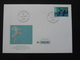 Lettre Cover Patinage Artistique Figure Skating Suisse 1971 - Patinaje Artístico