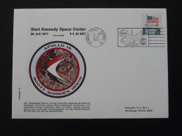 Lettre Cover Espace Space Apollo 15 Flamme Kennedy Space Center USA 1971 - America Del Nord