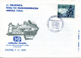 Yugoslavia, 30th Anniversary Of Factory N. Tesla - Storia Postale