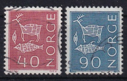 NORWAY 1963 - Canceled - Mi 492y, 493y - Used Stamps