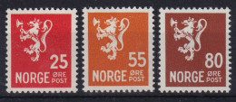 NORWAY 1946 - MNH - Mi 319, 321, 322 - Ungebraucht