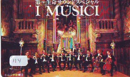 TELECARTE JAPON *  CHEF D ' ORCHESTRA (114) Conductor * I MUSICI * DIRECTOR MUSIC * PHONECARD JAPAN * CONCERT - Musica