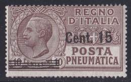 Italie - 1900 - 1944  Victor Emmanuel III - Poste Pneumatique  Y&T  N ° 6  Neuf * - Pneumatische Post