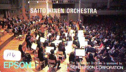 TELECARTE JAPON * CHEF D ' ORCHESTRA (116) Conductor * SAITO KINEN ORCHESTRA * DIRECTOR MUSIC * PHONECARD JAPAN  CONCERT - Muziek