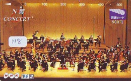 TELECARTE JAPON * CHEF D ' ORCHESTRA (118) Conductor * DIRECTOR MUSIC * PHONECARD JAPAN  CONCERT - Muziek