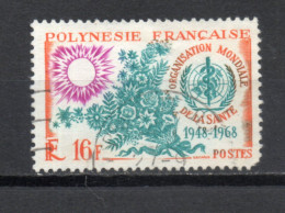 POLYNESIE  N°  61   OBLITERE   COTE  8.00€    OMS SANTE  VOIR DESCRIPTION - Gebraucht