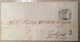 FRANCA POTOSI 1863 Entire Letter To Cobija, Stampless Cover (Bolivia Prephilately Condor Bird - Bolivia