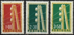 1955 Telégrafo Eléctrico Em Portugal AF 815-7 / Sc 813-5 / YT 826-8 / Mi 844-6 Novo / MNH / Neuf / Postfrisch [zro] - Neufs