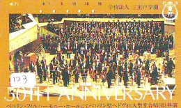 TELECARTE JAPON * CHEF D ' ORCHESTRA (123) 50th ANNIVERSARY *  ORCHESTRA * PHONECARD JAPAN  CONCERT - Musica