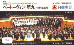 TELECARTE JAPON * CHEF D ' ORCHESTRA (124) BUNKAMURA *  ORCHESTRA * PHONECARD JAPAN  CONCERT - Musique