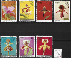 CUBA 1499 à 505 Oblitérés Côte 2 € - Used Stamps