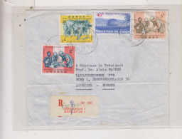 CONGO KINSHASA LEOPOLDVILLE 1966 Registered   Airmail Cover To Austria - Brieven En Documenten