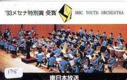 TELECARTE JAPON *  CHEF D ' ORCHESTRA * (138) MBC YOUTH ORCHESTRA *  Conductor *  MUSIC * PHONECARD JAPAN * CONCERT - Muziek