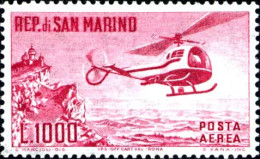 San Marino A138 - Helicopter 1961 Airmail - MNH - Hélicoptères