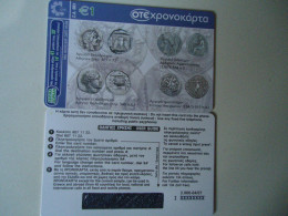 GREECE SAMBLE  RARE   MINT CANCELED NUMBER  COINS ANCIENT  -1 - Postzegels & Munten