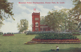 St Louis Missouri MO Mounted Police Headquarters Old USA Postcard - Autres & Non Classés