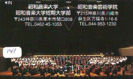 TELECARTE JAPON *  CHEF D ' ORCHESTRA * (141) ORCHESTRA  *  Conductor *  MUSIC * PHONECARD JAPAN * CONCERT - Muziek