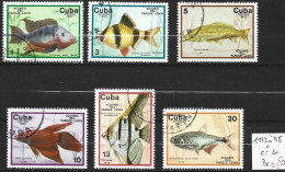 CUBA 1993 à 98 Oblitérés Côte 2 € - Gebraucht