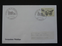 Au Temps Des Diligences Oblitération Sur Lettre Postmark On Cover Amiens 80 Somme 1986 - Diligencias