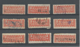 25991) Canada Registration 1875  Shades Postmarks  Cancel - Registration & Officially Sealed