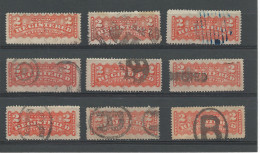 25992) Canada Registration 1875  Shades Postmarks  Cancel - Einschreibemarken